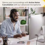 Jabra Evolve2 55 Stereo Wireless Headset - Features AirComfort Technology, Noise-Cancelling Mics & Active Noise Cancellation - MS Teams Certified, Works with Other Platforms - Black - Image 4