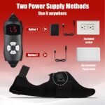 Wearable Red Light Therapy Wrap for Body Pain Relief - 3-in-1 660nm Red & 850nm Near-Infrared LED Pad with Heat for Muscle Repair, Feet, Knee, Ankle, Foot, Hands, & More Body Areas - Image 5