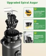 Cold Press Juicer Machines for Whole Vegetables & Fruits, Slow Masticating Juicer Maker with Wide Feed Chute, High Juice Yield, Easy to Clean, Gray - Image 3