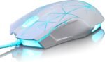 FIRSTBLOOD ONLY GAME. AJ52 Watcher RGB Gaming Mouse, Programmable 7 Buttons, Ergonomic LED Backlit USB Gamer Mice Computer Laptop PC, for Windows Mac Linux OS, Star White - Image 3