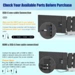 KEFEYA Laptop Screen Extender, 14" FHD 1080P IPS Laptop Monitor Extender Dual Screen, Portable Monitor for Laptops 13-17" with USB-C/HDMI Port, Plug n Play for Windows/Mac/Android/Switch/PS5 - Image 3