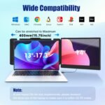 KEFEYA Laptop Screen Extender, 14" FHD 1080P IPS Laptop Monitor Extender Dual Screen, Portable Monitor for Laptops 13-17" with USB-C/HDMI Port, Plug n Play for Windows/Mac/Android/Switch/PS5 - Image 4