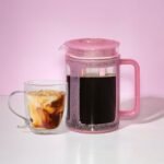 Paris Hilton Cold Brew Coffee Maker, Durable 1.6 Quart Borosilicate Glass Carafe with Stainless Steel Filter, Glitter Pink, 38 oz - Image 5