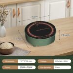 Mini Induction Cooktop, Small Burner 700W/120V Mini Hot Plate Electric Stove Cookter for Traveling Camping kitchen spaces Small Induction Cooktop for Coffee,Tea & Milk - Image 3