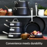 All-Clad HA1 Hard Anodized Nonstick Fry Pan 12 Inch Induction Oven Broiler Safe 500F, Lid Safe 350F Pots and Pans, Cookware Black - Image 4