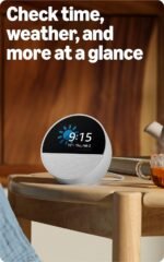 Like-New Amazon Echo Spot (newest model), Great for nightstands, offices and kitchens, Smart alarm clock with Alexa, Black - Image 4