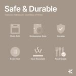 Stainless Steel Stockpot with Lid 20 Quart, Durable 18/8 Stainless Steel, Impact-Bonded Base for Even Heating, Riveted Handles, Oven & All Stove Compatible, Safe Up To 500°F (260°C) - Image 4