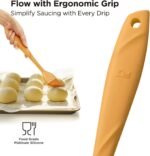 Kitchen Mama WaltzGrip Platinum Silicone Basting Pastry Brush: Set of 2 Heat-Resistant Brushes Utensils for Cooking, Baking, Grilling, Barbecue, and Spreading Oil, Butter, Egg (Yellow) - Image 4