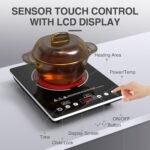 Single Burner Electric Cooktop 1800W - 110V Electric Stove Top Burner Portable Stove with Touch Control 9 Power Level - Induction Cooktop with Child Safety Lock Timer for Home Camping - Image 4