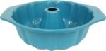 casaWare Fluted Cake Pan 9.5-inch (10-Cup) Ceramic Coated NonStick (Blue Granite) - Image 3