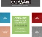 casaWare Fluted Cake Pan 9.5-inch (10-Cup) Ceramic Coated NonStick (Blue Granite) - Image 5