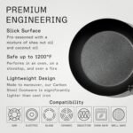 Made In Cookware - Seasoned 12" Blue Carbon Steel Frying Pan - (Like Cast Iron, but Better) - Professional Cookware - Crafted in Sweden - Induction Compatible - Image 5