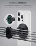 iOttie iTap 3 Magnetic Air Vent Car Mount Phone Holder with Magnetic Ring Adapter. Compatible with iPhone, Samsung Galaxy, Google Pixel, Huawei, LG, and All Qi Compatible Smartphones - Image 4