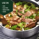 DELARLO Frying Pan,12 inch Skillet with lid,Tri-Ply Stainless Steel Saute Pan 6QT,Dishwasher-Friendly,Stay-Cool Handles,Oven-Safe Up to 660℉ - Image 4