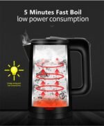 0.8L Electric Kettle Stainless Steel, 800 Watts Small Electric Kettle 27 Ounce Fast Boil Auto Shut-off, Portable Water Boiler for Small Kitchen, Business Trip and More - Image 5