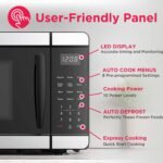 Frigidaire Countertop Microwave - Digital Control Panel - 6 Auto Cooking Settings - 10 Power Levels - Child Safety Lock - 0.7 Cu. Ft., Stainless Steel - Image 3