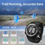 EZON GPS Running Watch with Speed Distance Pace Alarm and Calorie Counter and Stopwatch for Men T031 Black - Image 4