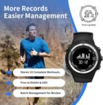 EZON GPS Running Watch with Speed Distance Pace Alarm and Calorie Counter and Stopwatch for Men T031 Black - Image 5