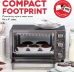 Dash Express Toaster Oven - Space-Saving Countertop Design - Versatile Use with adjustable temperature dial & Quick Heat-Up System - Dishwasher Safe Accessories - Bake, Broil & Toast - Black - Image 5