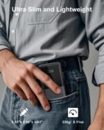 Portable Charger,Slim 10000mAh Power Bank,22.5W USB-C Fast Charging Battery Pack Compatible with iPhone 17/16/15/14/13/12 Pro Samsung Galaxy, iPad, AirPods, Android Tablets (Black) - Image 4