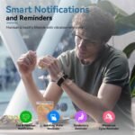 Smart Activity Fitness Tracker, Heart Rate Sleep Monitor, GPS Tracking, 120+ Sport Modes, 30-Day Battery, 2 Bands Black & Blue - Image 5
