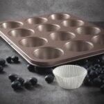 HAPPIELS Non Toxic Nonstick 12 Cup Muffin Pan | PFOA BPA free Nontoxic Cupcake Tin | Best Non Stick Muffin Pans | Muffin tins | Cupcakes Tray | Carbon Steel Bakeware Mold Trays - Image 4