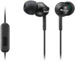 Sony Deep Bass Wired Earphones with Smartphone Control and Mic - Metallic Black - Image 3