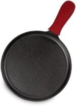 Lodge Cast Iron Griddle and Hot Handle Holder, 10.5", Black/Red - Image 3