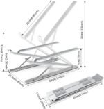 Laptop Stand Adjustable Portable Aluminum for 10" - 17" Laptop Tablet - Image 4