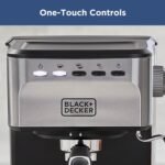 Black+Decker Semi-Automatic 15 Bar Espresso and Cappuccino Maker, Versatile Machine with Ability to use Grounds or ESE Pods to Make Your Perfect Cup of Coffee - Image 4