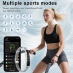 Smartwatch for Women Men, Ultralight Smart Bracelet with Heart Rate/Blood Oxygen/Sleep Monitor/Pedometer,12 Sports Activity Fitness Tracker, Smart Watch for Android iPhone,2 Bands, Silver - Image 4