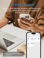 meross Smart Plug Mini Support Apple HomeKit, Siri, Alexa, App Control, Timer, 15A & Reliable Wi-Fi, No Hub Needed, 2.4G WiFi Only, 2 Pack - Image 4