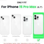 ORNARTO Compatible with iPhone 15 Pro Max Case 6.7", Slim Liquid Silicone 3 Layers Soft Gel Rubber Shockproof Protective Phone Case with Anti-Scratch Microfiber Lining-Chalk Pink - Image 3