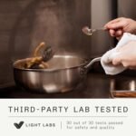 Made In Cookware - 5 Quart Stainless Steel Saucier Pan - 5 Ply Stainless Clad - Professional Cookware - Crafted in Italy - Induction Compatible - Image 3