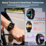 Smart Watch for Men, 120+ Sports Modes Smartwatch with 1.83" HD Touchsreen, Sleep Monitor, IP67 Waterproof, Bluetooth Call & Music Control Fitness Watch for iPhone/Android Black - Image 4