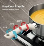 KOCH SYSTEME CS Stainless Steel Saucepan Set, 1QT & 2QT & 3QT Sauce Pan Set 6 Piece with Stay-cool Bakelite Handle, Stainless Steel Pot Set with Lid, Sauce Pans with Lid Induction Ready - Image 6
