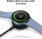 SAMSUNG Galaxy Watch 5 44mm Bluetooth Smartwatch w/Body, Health, Fitness and Sleep Tracker, Improved Battery, Sapphire Crystal Glass, Enhanced GPS Tracking, US Version, Gray (Renewed) - Image 4