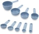 KitchenAid Universal Easy To Read Measuring Cup and Spoon Set with Soft Grip Handle for Maximum Control, Hang Hole and Nesting For Easy Storage, Dishwasher Safe, 9 Piece, Blue Velvet - Image 3