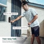 WiFi Video Doorbell Camera Wireless, Battery Powered, AI Human Detection, 2.4G WiFi, Cloud Storage, Indoor Outdoor Surveillance (Black) - Image 5