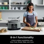Ninja MC1001 Foodi PossibleCooker PRO 8.5 Quart Multi-Cooker, with 8-in-1 Slow Cooker, Dutch Oven, Steamer, Glass Lid Integrated Spoon, Nonstick, Oven Safe Pot to 500°F, Sea Salt Gray - Image 4