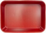 casaWare Grande Lasagna/Roaster Pan 18 x 12 x 3-Inch - Extra Large, Ceramic Coated NonStick (Red Granite) - Image 3