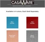 casaWare Grande Lasagna/Roaster Pan 18 x 12 x 3-Inch - Extra Large, Ceramic Coated NonStick (Red Granite) - Image 4