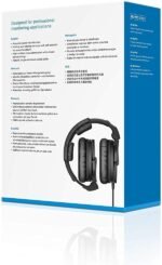 Sennheiser HD 280 PRO Closed-Back Over-Ear DJ & Monitoring Headphones | Collapsible Design & Swivelling Ear Cups | 3M Coiled Cable & 1/4" Jack Adaptor Included (506845) - Image 6