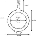 Lodge Cast Iron Skillet with Red Silicone Hot Handle Holder, 10.25-inch - Image 4