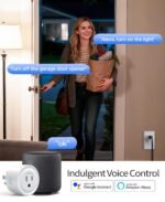 Smart Plug, WiFi Smart Outlet Compatible with Alexa & Google Assistant, Bluetooth WiFi Socket with Timer & APP Remote Control for Home, 2.4GHz Network Only, Wireless Outlet Plug - Image 4