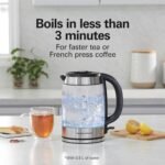 Hamilton Beach Electric Tea Kettle, Water Boiler & Heater, 1.8 Liter, Cordless Serving, 1500 Watts for Fast Boiling, Auto-Shutoff and Boil-Dry Protection, Easy-View Glass (40853C) - Image 3