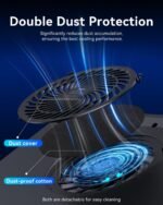 llano V12 & V12 Ultra & V13 Laptop Cooling Pad Dust Cover – 5-Pack Set for Enhanced Protection & Airflow - Image 3