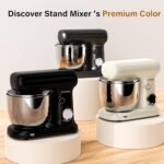 Stand Mixer with 3QT+3.5QT Dual Bowls, 10-Speed Electric 300W Food Mixer - Includes Egg Whisk, Dough Hook & Flat Beater for Home Baking & Daily Cooking (Black) - Image 8