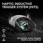 Logitech PRO X2 SUPERSTRIKE Lightspeed Wireless Gaming Mouse, Ultra-Fast Performance, Ultra Lightweight (61 g), Customizable Click Haptics, USB-C Charging, for PC/Mac/Laptop - White - Image 3