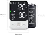 Blood Pressure Monitor Upper Arm Monitors for Home Use BP Machine with 2x120 Reading Memory Adjustable Arm Cuff 8.7"-15.7" Large Display with LED Background Light Storage Bag White - Image 6